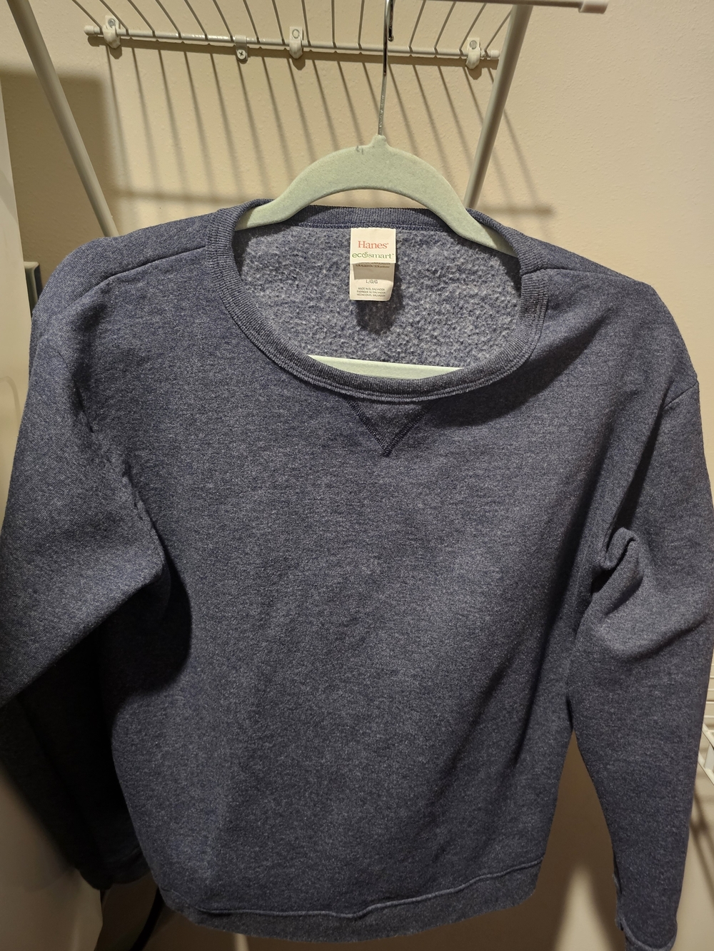Hanes Women’s Heather Navy Crewneck Sweatshirt